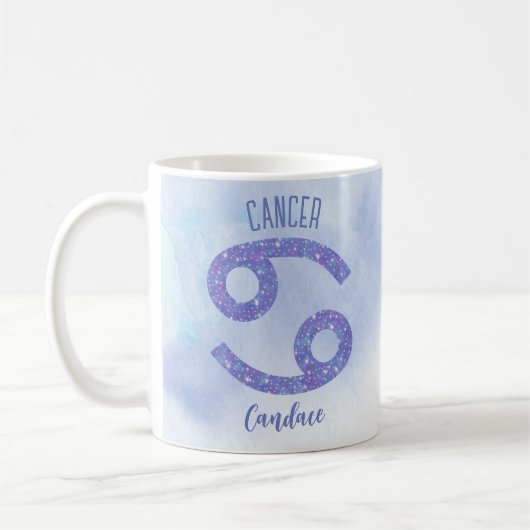 Mug Symbole d'astrologie du cancer (Gauche)