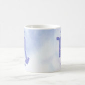 Mug SYMBOLE D'Astrologie Scorpio Personnalisé Violet (Centre)