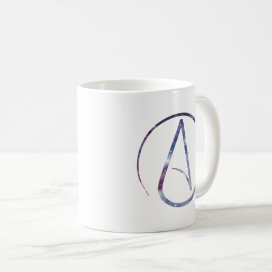 Mug Symbole d'athée de l'espace (Devant droit)