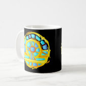 Mug Symbole de bibliothèque couleur pierre bleue (Devant gauche)
