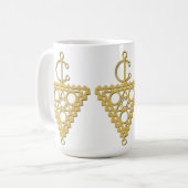 Mug Symbole de bijoux en or amazigh (Devant gauche)