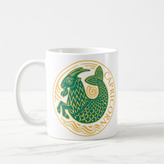 Mug Symbole de Capricorne du Zodiaque (Gauche)