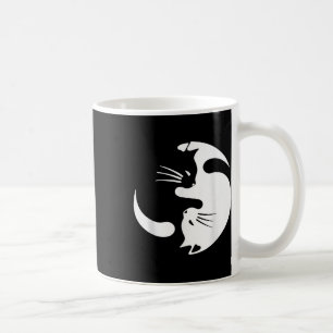 Mug Symbole de chat Yin Yang Cute Chat noir et blanc