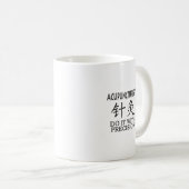 Mug Symbole de Chinois d'acuponcture (Devant droit)