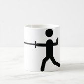 Mug symbole de clôture noire (Centre)