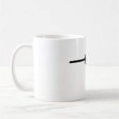 Mug symbole de clôture noire (Gauche)