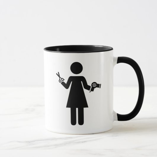 Mug Symbole de coiffeur (Droite)