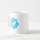 Mug Symbole de compte vérifié (Devant gauche)