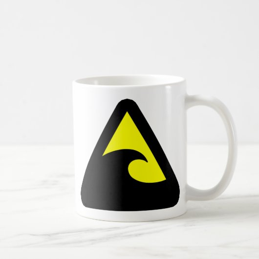 Mug Symbole de danger du tsunami (Droite)