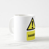 Mug Symbole de danger jaune (Devant gauche)