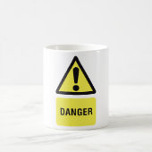 Mug Symbole de danger jaune (Centre)