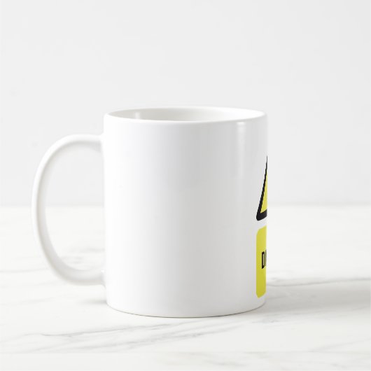 Mug Symbole de danger jaune (Gauche)