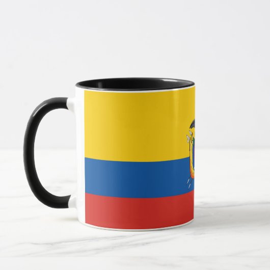 Mug Symbole de drapeau de pays de l'Equateur longtemps (Gauche)