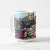 Mug Symbole de Dubuque, Iowa avec drapeau américain (Devant gauche)