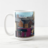 Mug Symbole de Dubuque, Iowa avec drapeau américain (Gauche)