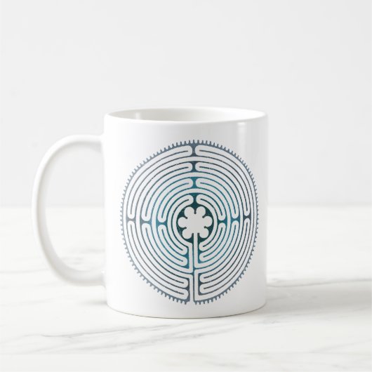 Mug Symbole de géométrie sacrée - Chartres Labyrinthe  (Gauche)