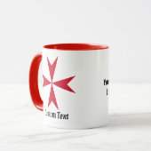 Mug Symbole de la Croix de Malte (Devant gauche)