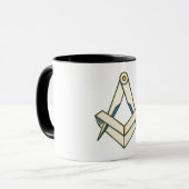Mug symbole de la franc-maçonnerie origami (Devant gauche)
