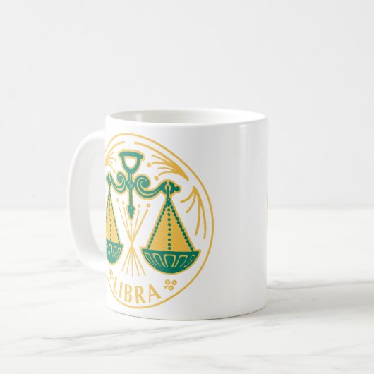 Mug Symbole de la Libra du Zodiaque (Devant gauche)