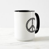 Mug Symbole de la paix de Daisy (Devant droit)