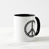 Mug Symbole de la paix de Daisy (Devant droit)