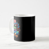 Mug SYMBOLE DE LA PAIX DE LA  EN cravate Hippie 4 juil (Devant gauche)