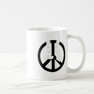 Mug Symbole de la paix de la victoire rétro pour homme