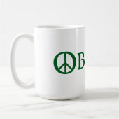 Mug SYMBOLE DE LA PAIX D'Obama (Gauche)