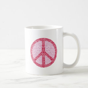 Mug Symbole de la paix (rouge)