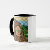 Mug SYMBOLE DE LA PAIX Sasqautch | Squatcher certifié (Devant gauche)