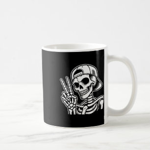 Mug SYMBOLE DE LA PAIX Squelette Retro Halloween Squel