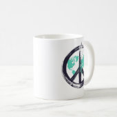 MUG SYMBOLE DE LA PAIX SYMBOLE DE LA PAIX MAIN HOMME F (Devant droit)