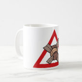 Mug Symbole de la route d'avertissement de noeud de tr (Devant gauche)