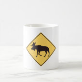Mug Symbole de la route Moose (Centre)