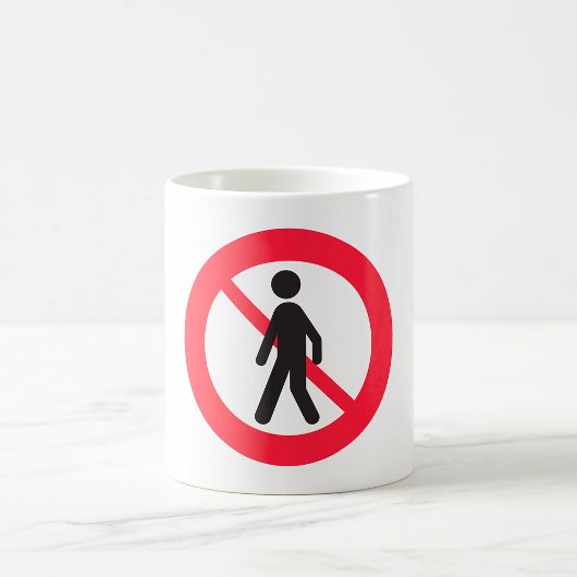 Mug Symbole de la route piétonne