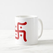 Mug symbole de la swastika hindoue traditionnelle indi (Devant droit)