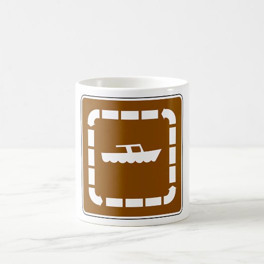 Mug Symbole de la zone de lancement de bateau