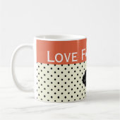 Mug Symbole de l'amour, de la foi, de l'espoir sur les (Gauche)