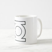 Mug SYMBOLE DE Lanterne Verte BW (Devant droit)