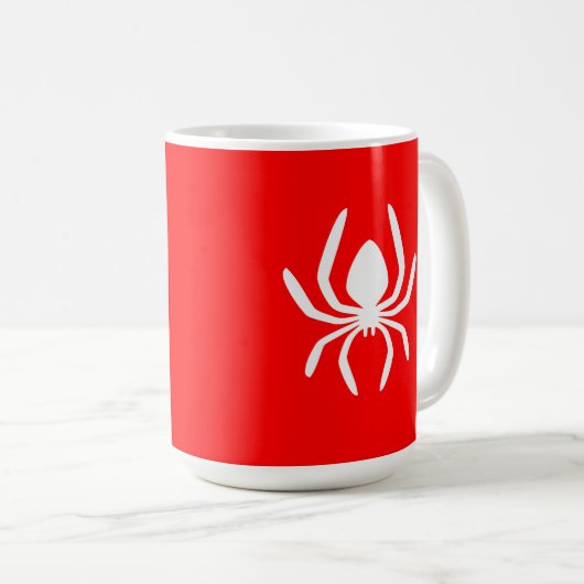 Mug Symbole de l'araignée rouge (Devant droit)