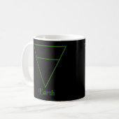 Mug Symbole de l'élément Terre de Pagan (Devant gauche)