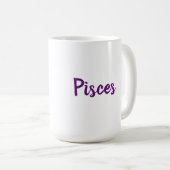 Mug Symbole de l'étoile de Poissons Zodiac Astrologie  (Devant droit)