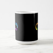 Mug Symbole de l'infini des comètes arc-en-ciel (Centre)