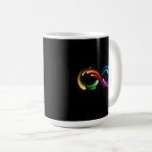 Mug Symbole de l'infini des comètes arc-en-ciel (Devant droit)