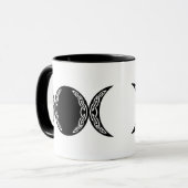 Mug Symbole de lune de déesse triple (Devant gauche)