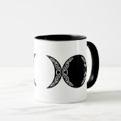 Mug Symbole de lune de déesse triple (Devant droit)