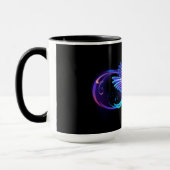 Mug Symbole de Neon Infinity par Glowing Hummingbird (Gauche)