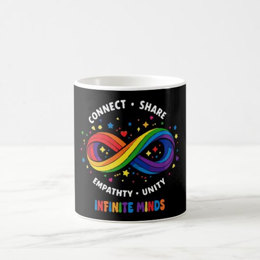 Mug Symbole de neurodiversité Infinity Rainbow - Infin (Centre)