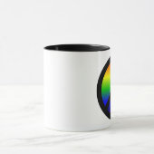 Mug Symbole de paix arc-en-ciel (Centre)