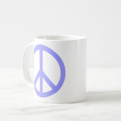 Mug Symbole de paix bleu (Devant gauche)